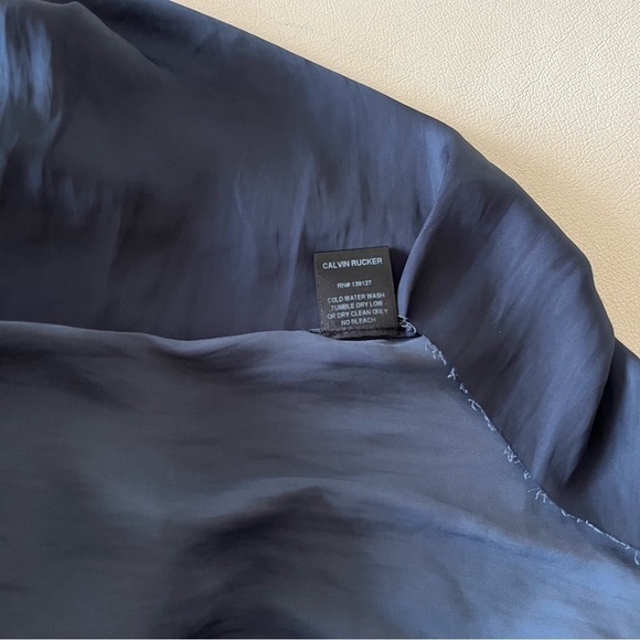 CALVIN Rucker Say My Name Top Silk Blouse - Picture 4 of 6